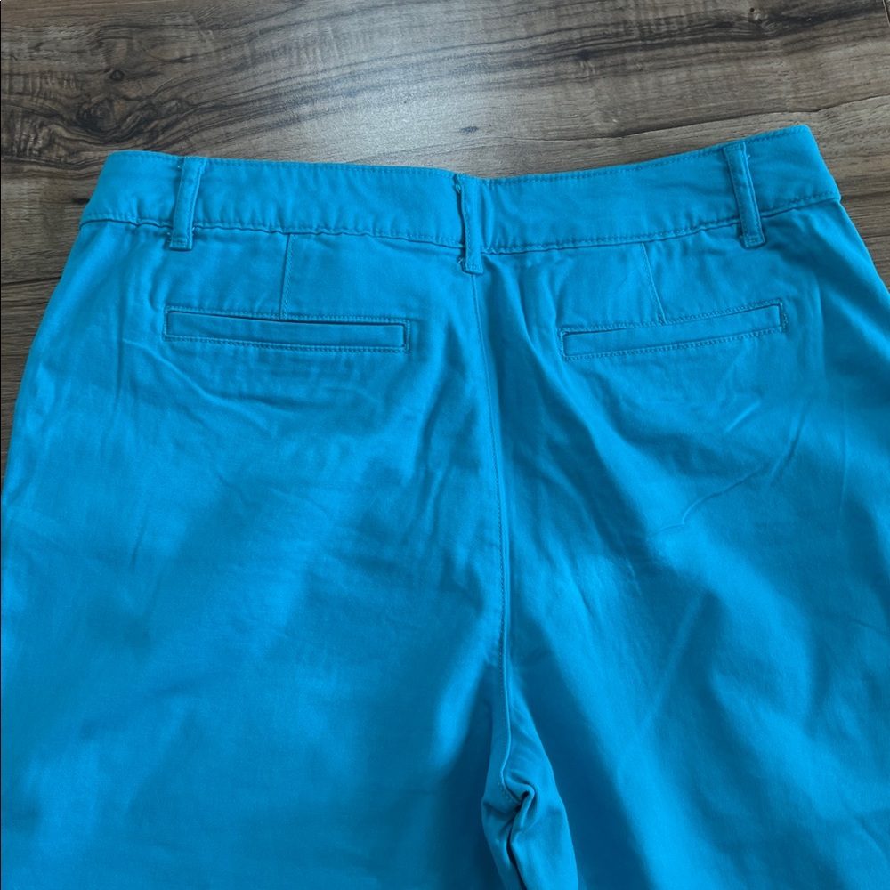 NWT St. John's Bay Teal Capri Pants Sz 12 - Picture 5 of 8